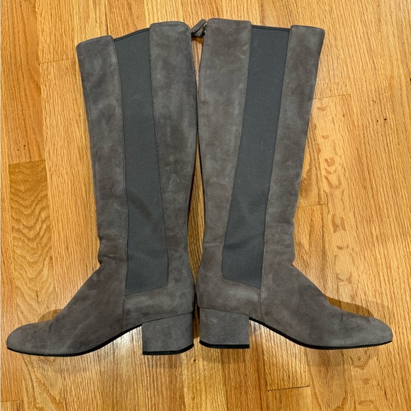 Cole Haan Avani riding boot, grey suede, size 6.5B. - Picture 3 of 4